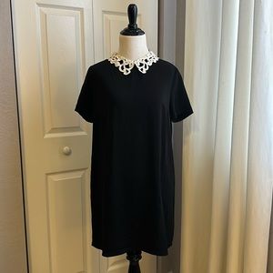 Forever 21 Black Dress w/ Lace Collar